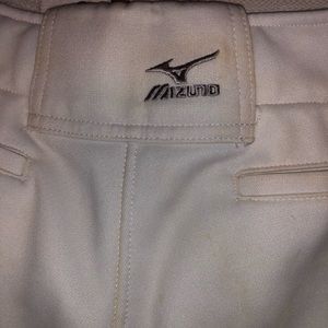 White Mizuno Sliding Pants